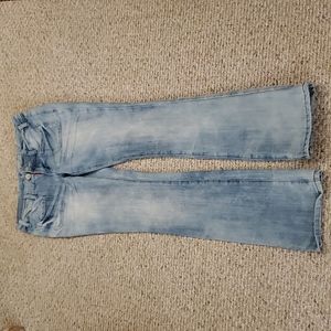 34" inseam, size 9, Almost Famous jeans